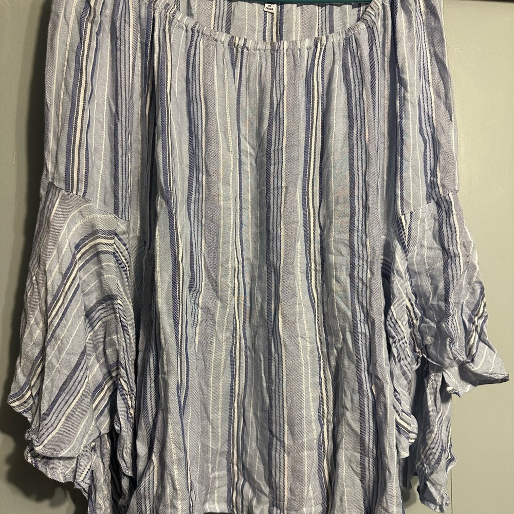 Striped Flowy Blouse